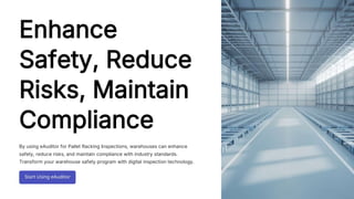Pallet Racking Inspection with eAuditor Audits & Inspections | PDF
