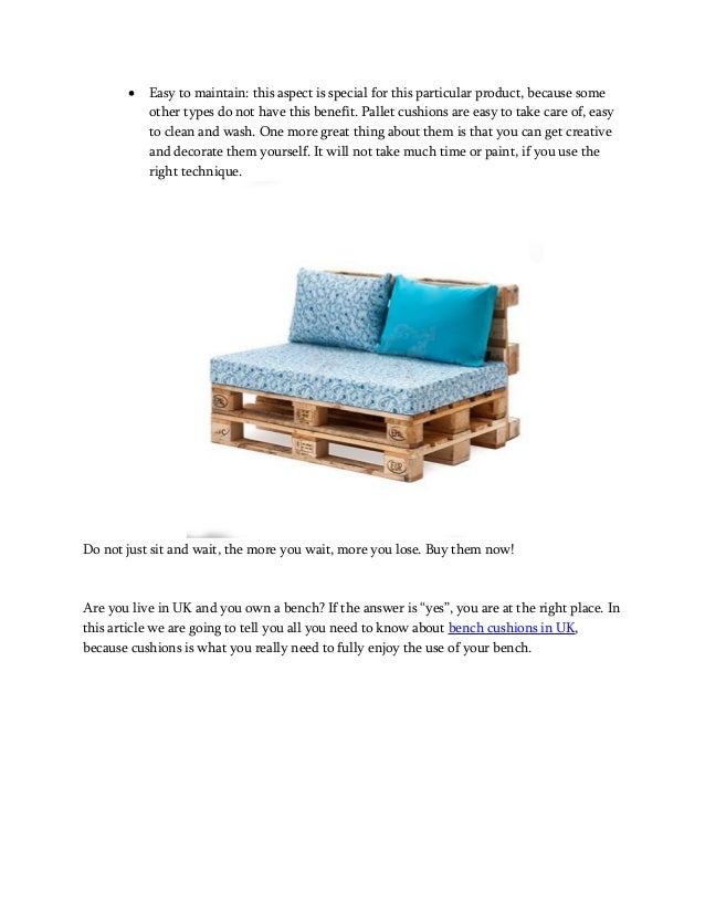 Pallet Sofa Cushions And Bench Cushions Uk