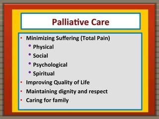Palliative care with cancer patients 1 | PDF