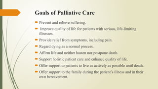 palliative care and end of life care ppt | PPTX