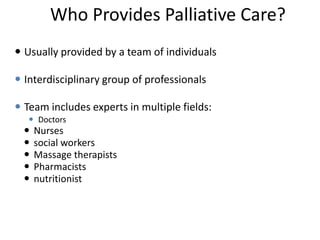 Palliative care and end of life care | PPTX