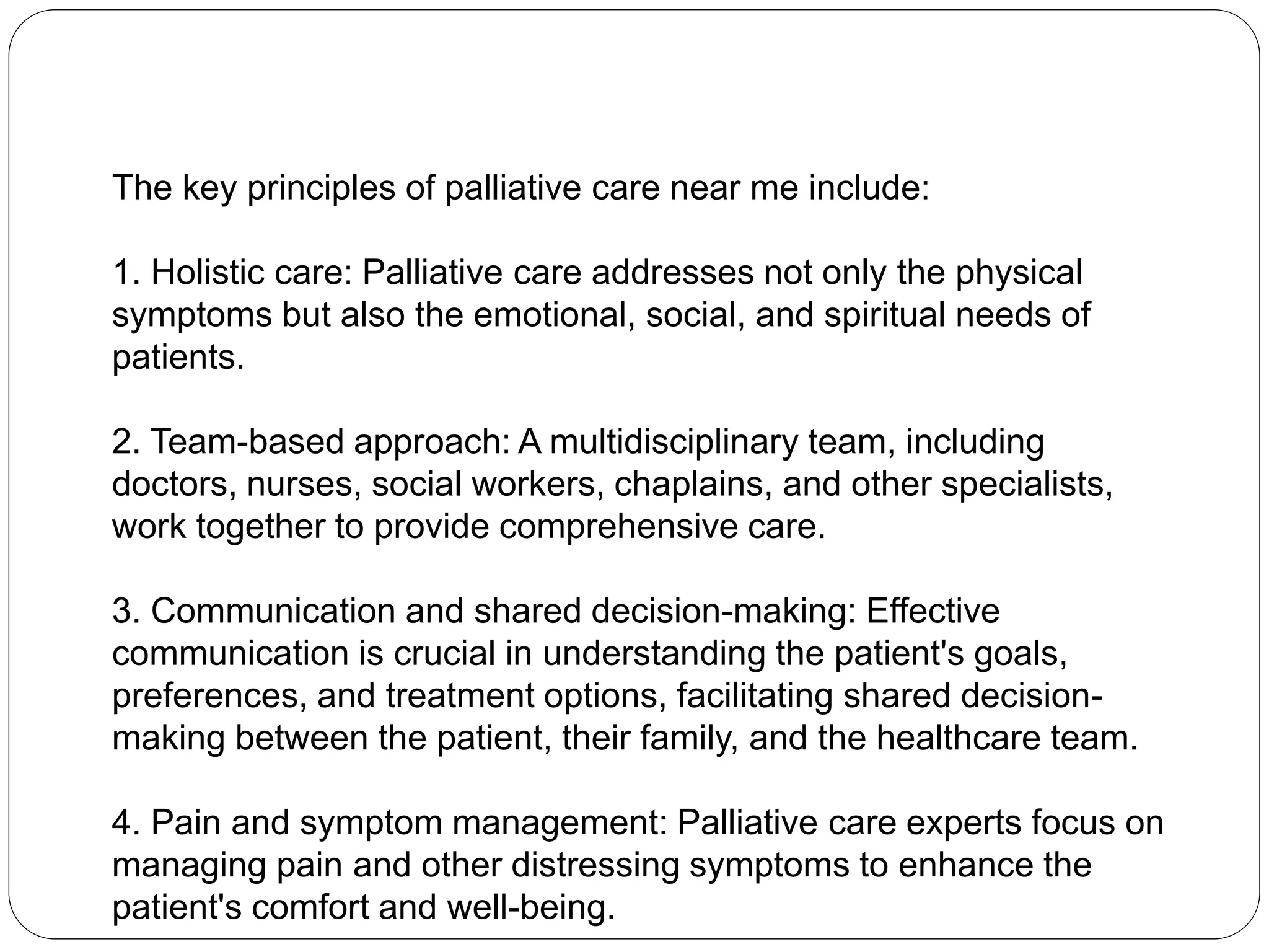 Palliative care near me your trusted end of life partner pptx