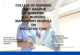 PALLIATIVE CARE S.pptx of the palliative | PPTX