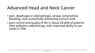 Guide to Palliative Radiotherapy in Advanced Cancer Care | PPTX