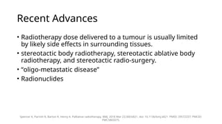 Guide to Palliative Radiotherapy in Advanced Cancer Care | PPTX