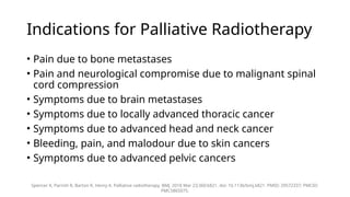Guide to Palliative Radiotherapy in Advanced Cancer Care | PPTX