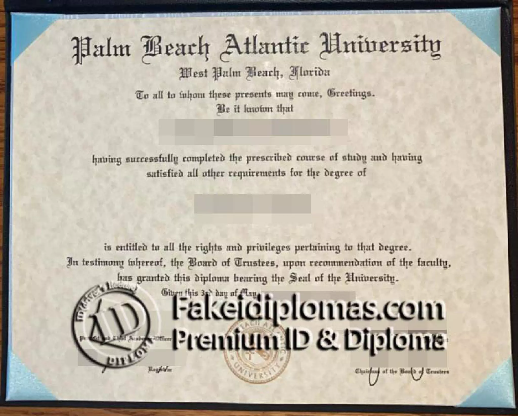 Palm Beach Atlantic University degree PPT