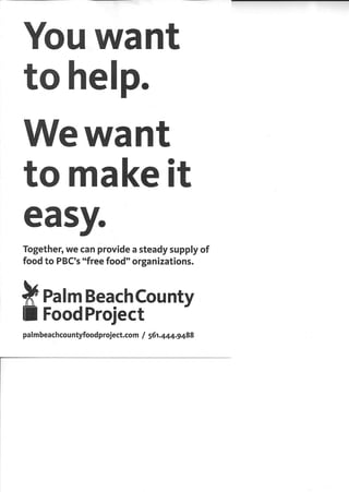 Palm Beach County Food Project