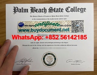 Palm Beach State College diploma. PBSC diploma