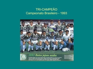 TRI-CAMPEÃO
Campeonato Brasileiro - 1993
 