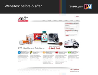 Websites: before & after
 