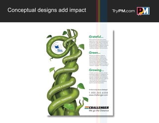 Conceptual designs add impact
 