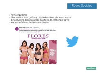 Redes Sociales
+1.500 seguidores
- Se mantiene línea gráﬁca y paleta de colores del resto de rrss
- Se encuentra desactualizado desde 06 de septiembre 2018
- #NuestrasDiferenciasNosHacenÚnicas
!
!
!
 