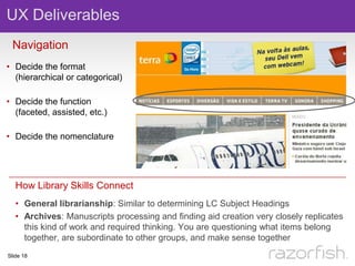 The Intersection of Library Science and User Experience