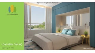 LOẠI HÌNH CĂN HỘ
• 2 phòng ngủ: 76 - 85m2
Phối cảnh dự án
http://www.thongtincanhohcm.com/
 