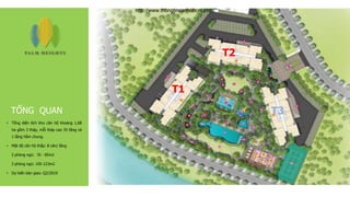 • Tổng diện tích khu căn hộ khoảng 1,68
ha gồm 3 tháp, mỗi tháp cao 35 tầng và
1 tầng hầm chung.
• Mật độ căn hộ thấp: 8 căn/ tầng
2 phòng ngủ: 76 - 85m2
3 phòng ngủ: 105-123m2
• Dự kiến bàn giao: Q2/2019
TỔNG QUAN
T1
T2
T3
http://www.thongtincanhohcm.com/
 