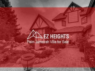 Villa for sale in Palm Jumeirah through EZheights.com