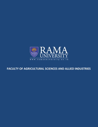 ABOUT MEDICINAL AND AROMATIC
FACULTY OF AGRICULTURAL SCIENCES AND ALLIED INDUSTRIES
 