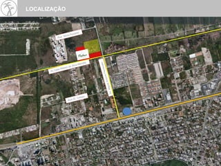 Nova avenida projetada junto ao canal do
cortado: Av. Celia Ribeiro da Silva Mendes
LOCALIZAÇÃO
 