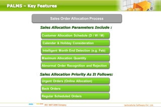 Sales Allocation Parameters Include :




Sales Allocation Priority As It Follows:
 