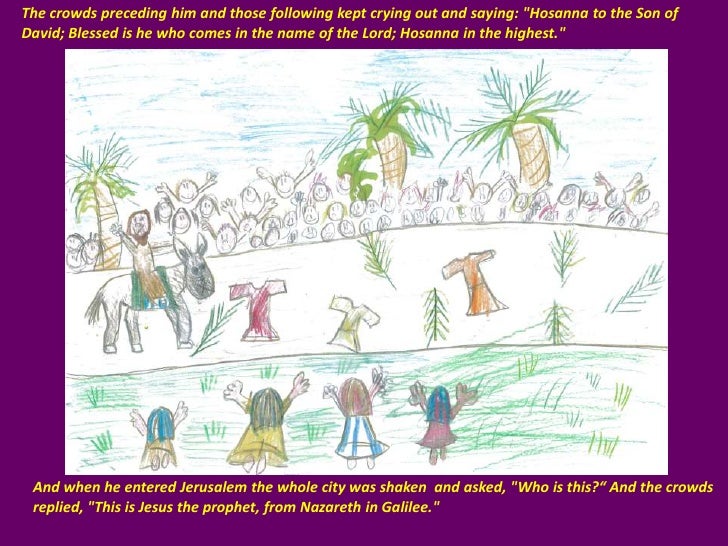 Palm Sunday Story