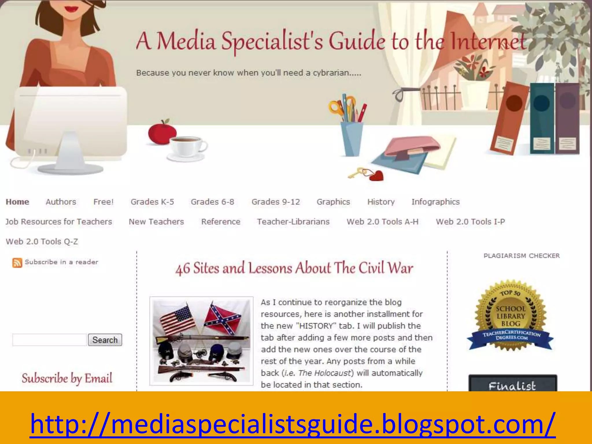 http://mediaspecialistsguide.blogspot.com/
 