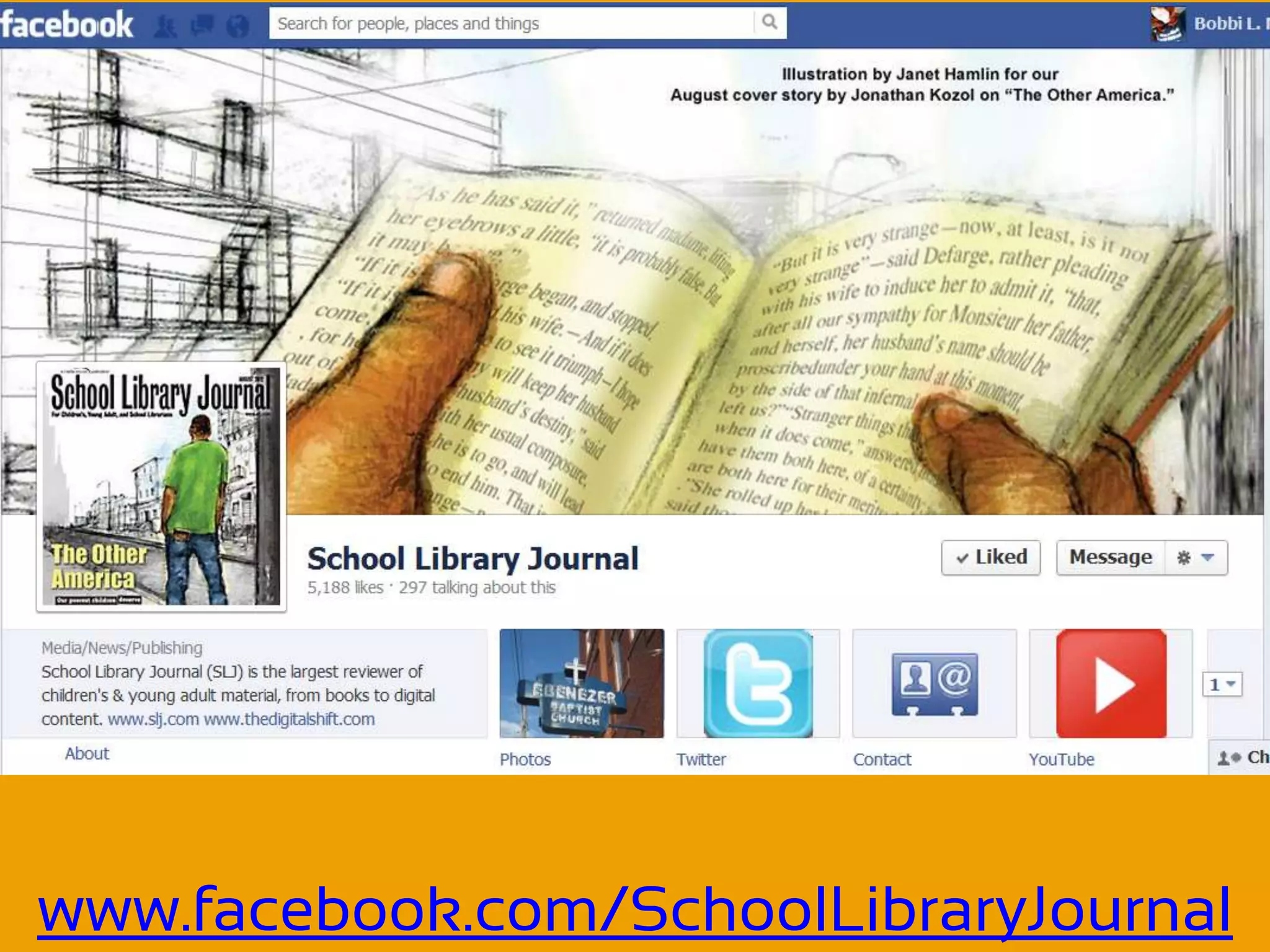 www.facebook.com/SchoolLibraryJournal
 