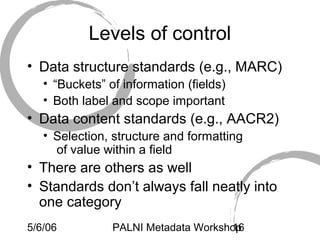 Applying Digital Library Metadata Standards | PPT