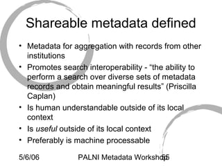 Library Metadata Image Jenn Applying Digital Library Metadata Standards | PPT