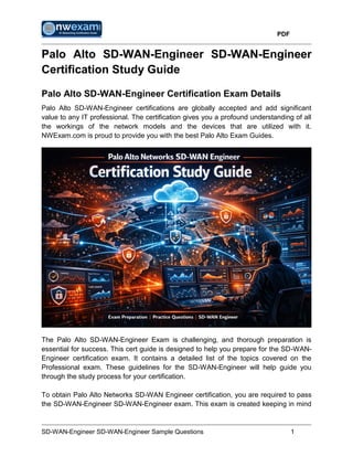 Palo Alto SD-WAN-Engineer Study Guide – Practice Questions & Exam Prep ...