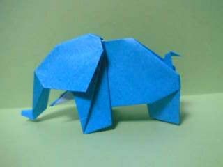 Elefante en origami