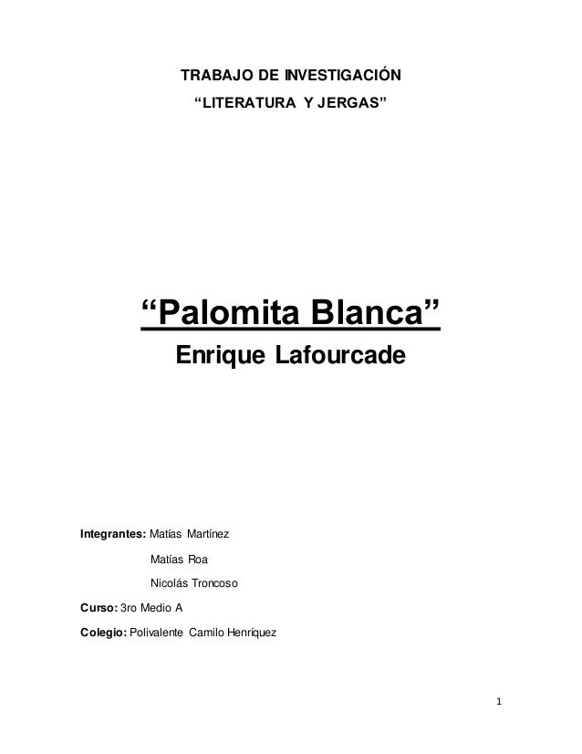Palomita Blanca De Enrique Lafourcade