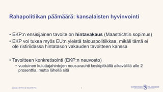 Vanhempi neuvonantaja Maritta Paloviita: Taloustutkijalle luulo ei ole tiedon väärti