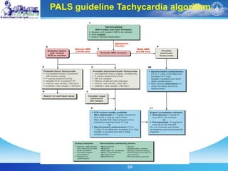 64
PALS Tachycardia Algorithm
PALS guideline Tachycardia algorithm
 