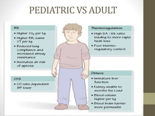 PEDIATRIC VS ADULT
 