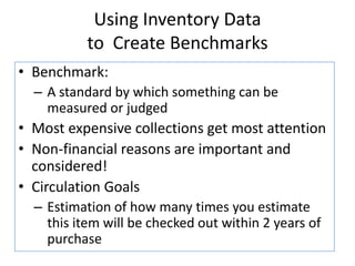 Physical InventoryDefines Your CollectionsGeographical