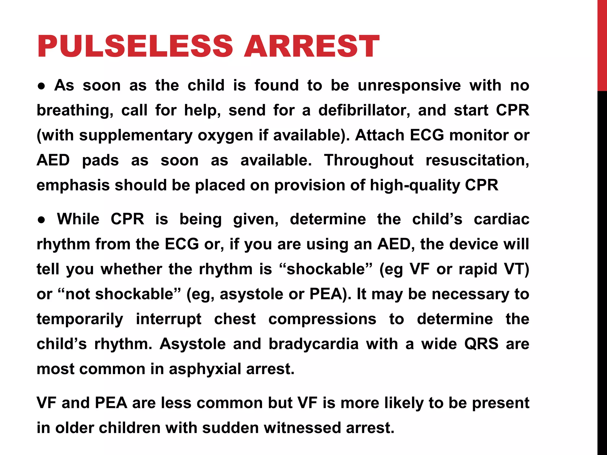 PALS: Pediatric advanced life support | PPT