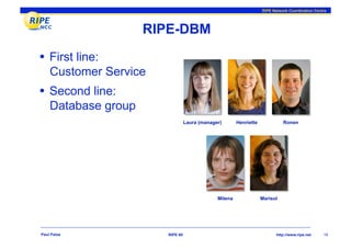RIPE Database Update | PDF
