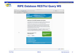 RIPE Database Update | PDF