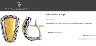 Palu Shrimp Earrings