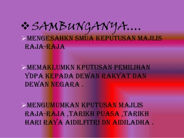 Majlis Raja Raja Pengajian Am  Pengajian Am Majlis Raja Raja dan