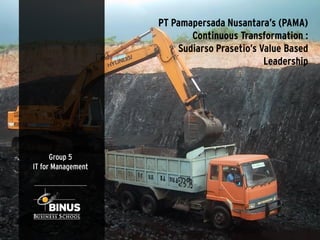 Pama group continuous transformation