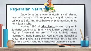 Datu Raha Araling Panlipunan 5_Pamahalaang Sultanato.pptx