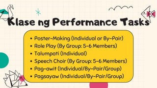 Pamantayan - ESP - Performance Tasks.pdf