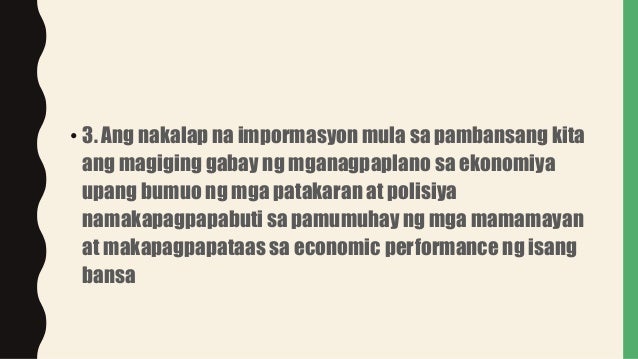 Pambansang Kita By Group 1 10 Ohsp