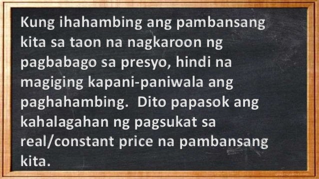 Ano Ang Kahalagahan Ng Pagsukat Ng Pambansang Kita - depaggo