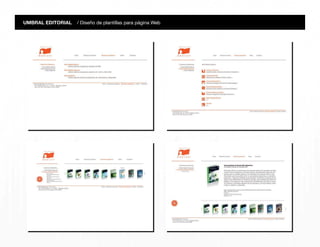 UMBRAL EDITORIAL / Diseño de plantillas para página Web
 