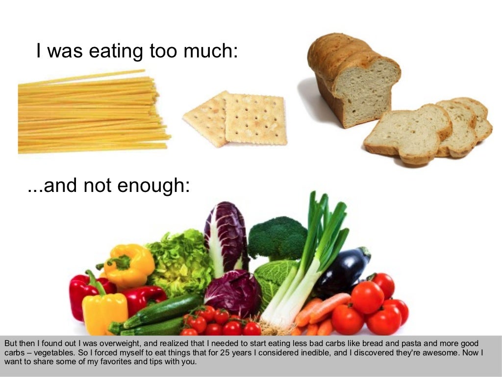 I was eating too much