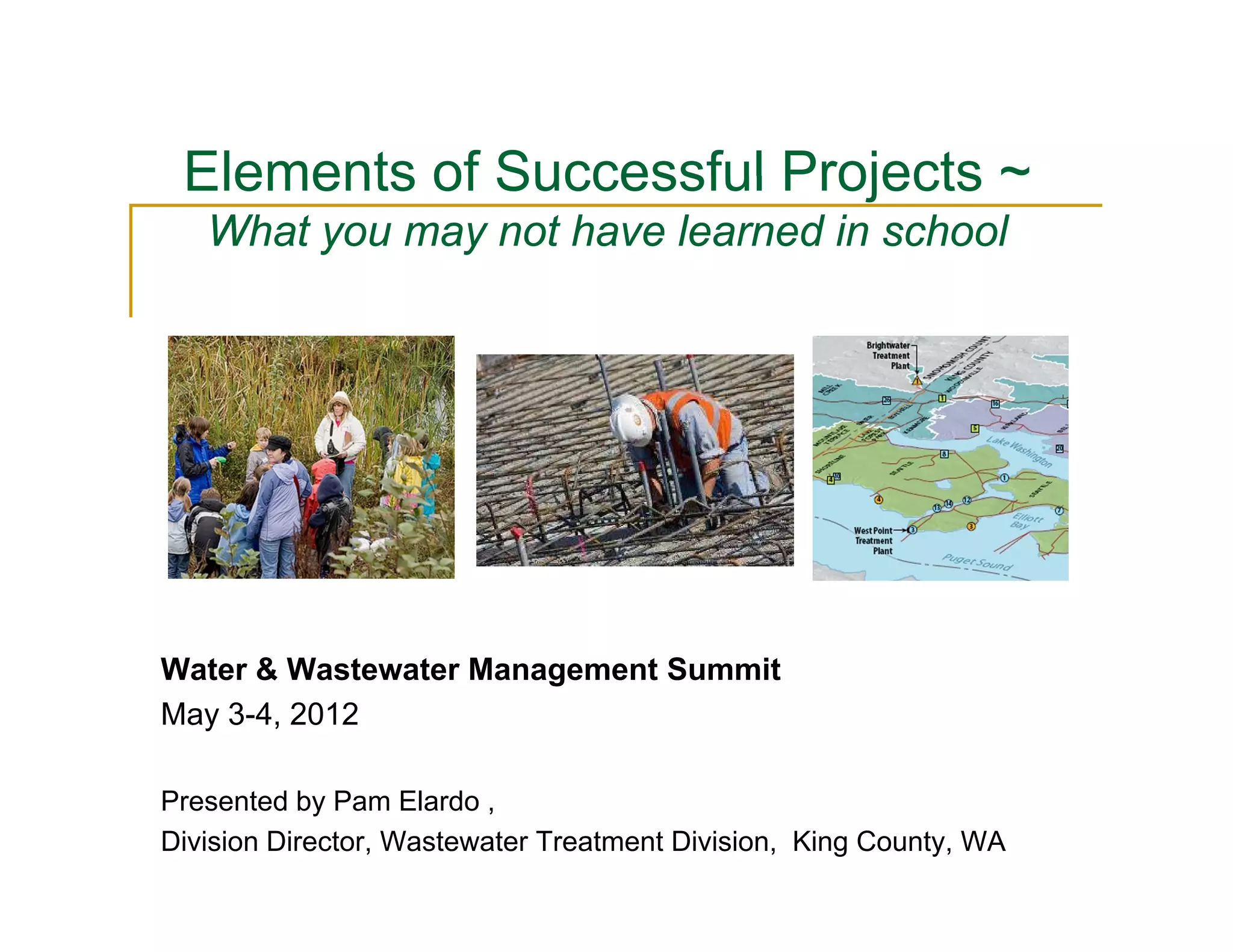 Challenges and Opportunities for King County to Successfully Complete