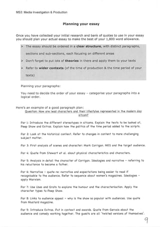 MS3: Coursework booklet